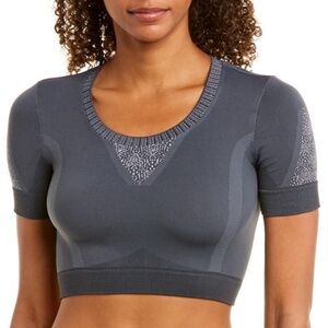 NUX Geneva Crop Top, Charcoal